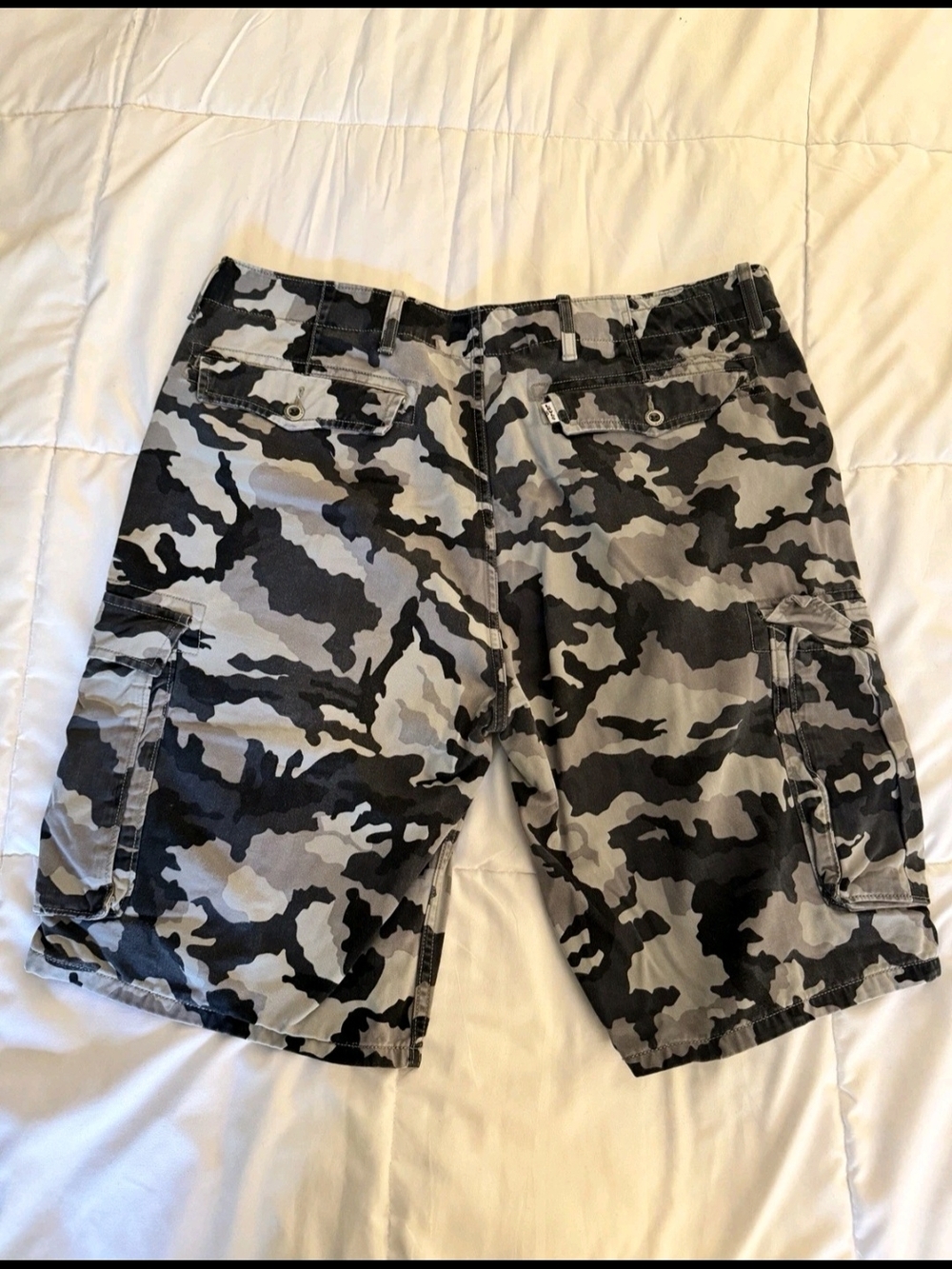 Levi's Gray & Black Camo Cargo Shorts